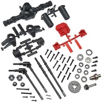 Axial AR44 Locked Axle Set, Front and Rear, Complete, AX31438